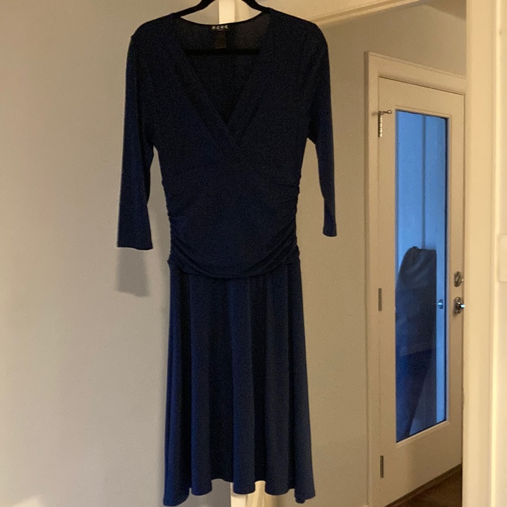 Navy BCBG dress